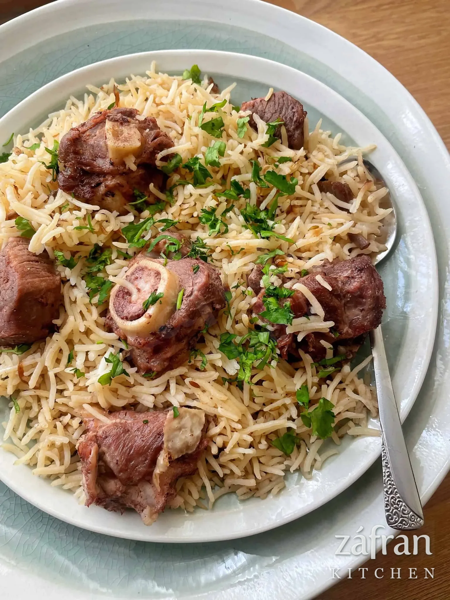 Pulao served as part of the monthly mess at Zafran Kitchen, Ajman Industrial Area 2