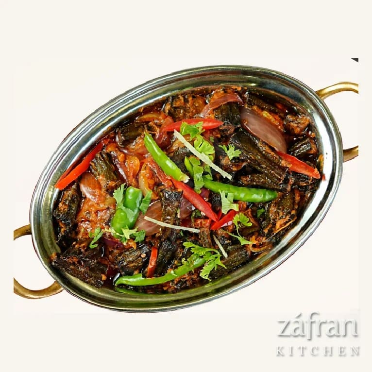 Vegetable of the day cooked with tomato and green chilli at Zafran Kitchen Ajman
